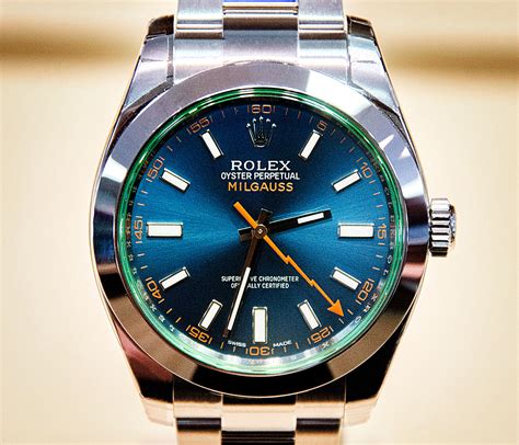 z-blue dial milgauss rolex watch|Milgauss z blue discontinued.